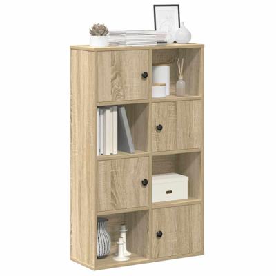 Boekenkast 60x24x101,5 cm bewerkt hout sonoma eikenkleurig
