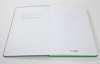 Sigel LS204 Notitieboek Linescape Hardcover DIN A5 Geruit Middelblauw, Neon-groen Aantal paginas: 88 - thumbnail