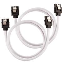 Corsair Hoogwaardige ommantelde SATA-kabel 60 cm (witte kleur) - thumbnail