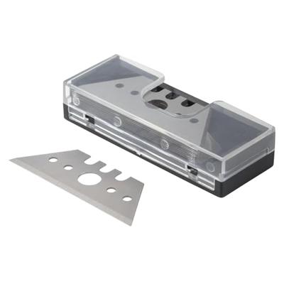 Wolfcraft Professionele trapezium-mes | + box | 0,65 x 52mm | 5 stuks - 4186000 Wolfcraft Professionele trapezium-mes | + box | 0,65 x 52mm | 5 stuks - 4186000