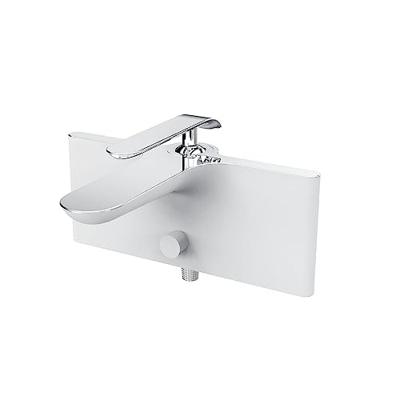 Badkraan Opbouw BWS Bloom Wit Chroom