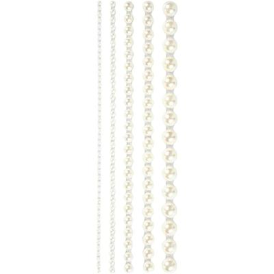 Creativ Company Halve plakparels wit 2-8mm, 140st.