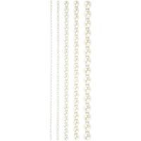 Creativ Company Halve plakparels wit 2-8mm, 140st. - thumbnail