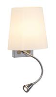 SLV Coupa FlexLed 149452 Wandlamp G9 43 W Halogeen Zilver-grijs, Wit - thumbnail