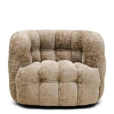 Rivièra Maison Draaifauteuil 'Arosa' Chenille, kleur Taupe
