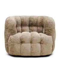 Rivièra Maison Draaifauteuil 'Arosa' Chenille, kleur Taupe - thumbnail