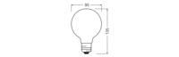 OSRAM HOMELIGHTING 4099854466465 LED-lamp Energielabel D (A - G) E27 5.9 W Warmwit (Ø x h) 95.00 mm x 95.00 mm 1 stuk(s) - thumbnail