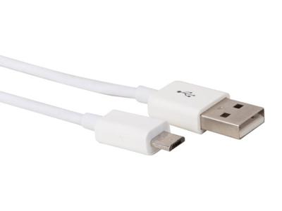 Micro-USB naar USB A 2.0 kabel 2m wit Velleman Micro-USB naar USB A 2.0 kabel 2m wit Velleman