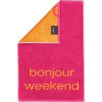 Cawö Cawö Postcards Towels Edition Postcard Towels 30x50 bonjour weekend - thumbnail