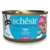 SCHESIR in cooking water Tuna - nat kattenvoer - 85 g - thumbnail