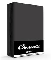 Cinderella hoeslaken jersey 140x210/220 antraciet tot en met 25 cm hoog - thumbnail