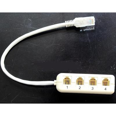 Network RJ45 to RJ11(1 TO 4) adapter Network RJ45 to RJ11(1 TO 4) adapter