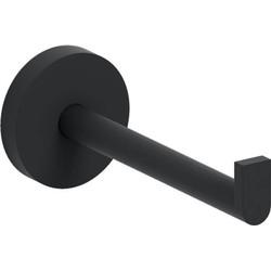 Toiletrolhouder Clou Flat Zonder Klep 12.1cm Poedercoating Mat Zwart