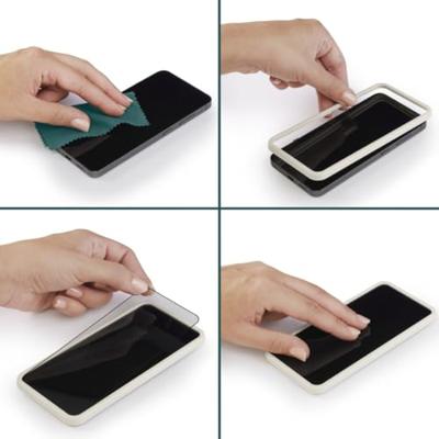 Hama Beschermglas voor mobiele telefoon D3O voor Samsung Galaxy S25+ (displaybescherming, onbreekbaar, anti-vingerafdruk, telefoonglas met montagehulp, volledige bescherming 10H, case-friendly,