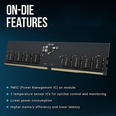 DDR5-geheugen - PNY - PRESTATIES - 16 GB - 4800 MHz - Verlaagd energieverbruik