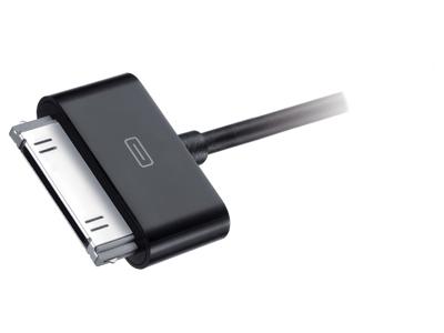 Duracell USB5011A 30-pin naar USB laadkabel/datakabel/sync-kabel 1 meter MFI Apple-gecertificeerd - zwart