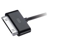 Duracell USB5011A 30-pin naar USB laadkabel/datakabel/sync-kabel 1 meter MFI Apple-gecertificeerd - zwart - thumbnail