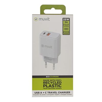 Oplader Muvit for Change MC-215 Wit 18 W 25 W