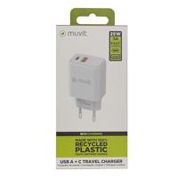 Oplader Muvit for Change MC-215 Wit 18 W 25 W - thumbnail