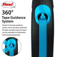 FLEXI ROLLIJN NEW NEON TAPE ZWART / NEON BLAUW M 5 MTR TOT 25 KG - thumbnail
