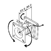 VALUE LCD-Bevestiging, Wandmontage, 1 draaipunt, zwart - thumbnail