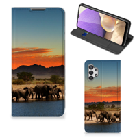Samsung Galaxy A32 5G | Hoesje maken | Olifanten - thumbnail