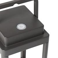 QAZQA Buiten tafellamp donkergrijs incl. LED oplaadbaar - Yara - thumbnail