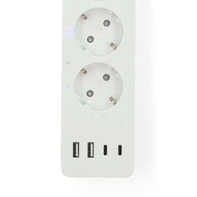 SmartLife Stekkerdoos | Wi-Fi | Hybrid (CEE 7/7) / USB-A / USB-C™ | 16 A | 3680 W | 2.00 m | 0 - 55 °C | Android™ / IOS | Wit SmartLife Stekkerdoos | Wi-Fi | Hybrid (CEE 7/7) / USB-A / USB-C™ | 16 A | 3680 W | 2.00 m | 0 - 55 °C | Android™ / IOS | Wit
