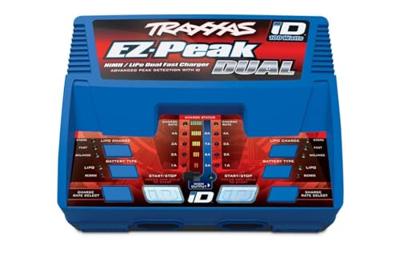 Traxxas EZ-Peak Plus Dual Modelbouwoplader 8 A Li-poly, NiMH Minus-delta-U-uitschakeling, Batterijherkenning, Temperatuurbewaking Traxxas EZ-Peak Plus Dual Modelbouwoplader 8 A Li-poly, NiMH Minus-delta-U-uitschakeling, Batterijherkenning, Temperatuurbewaking