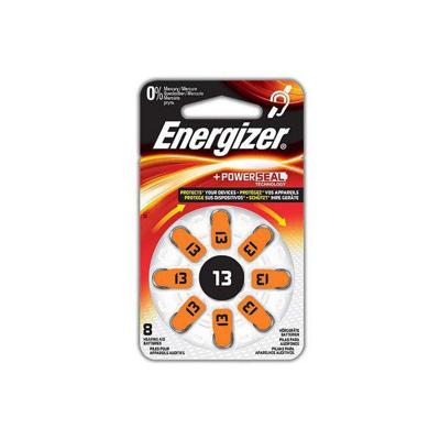 Energizer gehoortoestel batterijen 13 1,45V zilver 8 stuks Energizer gehoortoestel batterijen 13 1,45V zilver 8 stuks