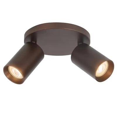 Highlight OpbouwspotMila 2-lichts rond choco - S7491.04