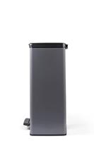 Duo Rechthoek Vuilnisbak - DECO BIN - CURVER - 52L (26+26L) - 49 x 32 x 61 cm - Antraciet - thumbnail