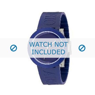 Armani horlogeband AR-1031 Rubber Blauw 22mm Armani horlogeband AR-1031 Rubber Blauw 22mm