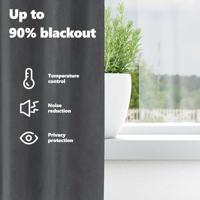 VidaXL Verduisterende gordijnen 2 pcs lichtgrijs 140 x 245 cm fluweel - thumbnail