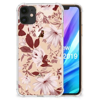 Back Cover Apple iPhone 11 Watercolor Flowers Back Cover Apple iPhone 11 Watercolor Flowers