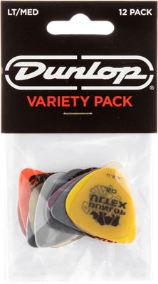 Dunlop PVP101 Plectrum Variety Light/Medium 12-Pack