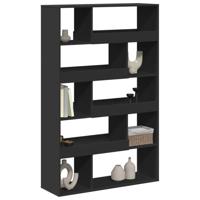 Boekenkast 100x33x156,5 cm bewerkt hout zwart - thumbnail