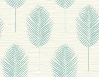 Dutch Wallcoverings Inlay Bali Fern Beige/Aqua - thumbnail