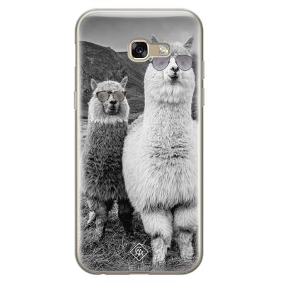 Samsung Galaxy A5 2017 siliconen telefoonhoesje - Llama hipster Samsung Galaxy A5 2017 siliconen telefoonhoesje - Llama hipster
