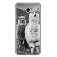 Samsung Galaxy A5 2017 siliconen telefoonhoesje - Llama hipster - thumbnail