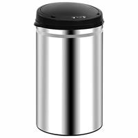 VidaXL Prullenbak met automatische sensor 40 l roestvrij staal - thumbnail