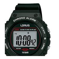 Lorus R2313PX9 Horloge Digitaal siliconen zwart 40 mm - thumbnail
