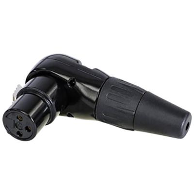 REAN RC3FR-B XLR kabeldeel haaks 3p female