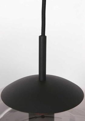 Steinhauer Zwarte glazen hanglampBolique Ø 30cm - 3498ZW