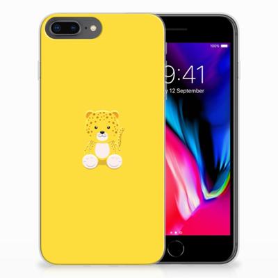 Apple iPhone 7 Plus | 8 Plus Telefoonhoesje met Naam Baby Leopard Apple iPhone 7 Plus | 8 Plus Telefoonhoesje met Naam Baby Leopard