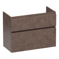 Brauer Delight - Onderkast Ondiep - 80 cm - met 2 Softclose Lades Greeploos en 1 Sifon Uitsparing - Erosion - thumbnail