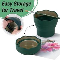 Faber Castell Watercup Clic & Go - donkergroen - thumbnail