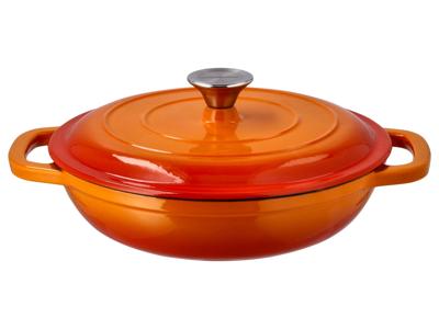 SILVERCREST Gietijzeren pan 26 cm 2,4 L (Oranje)
