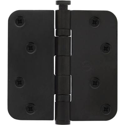 Dulimex Kogellagerscharnier ronde hoeken 89x89 mm zwart gelakt