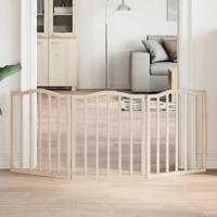 VidaXL Hondenhek inklapbaar 3 panelen 150 cm populierenhout - thumbnail